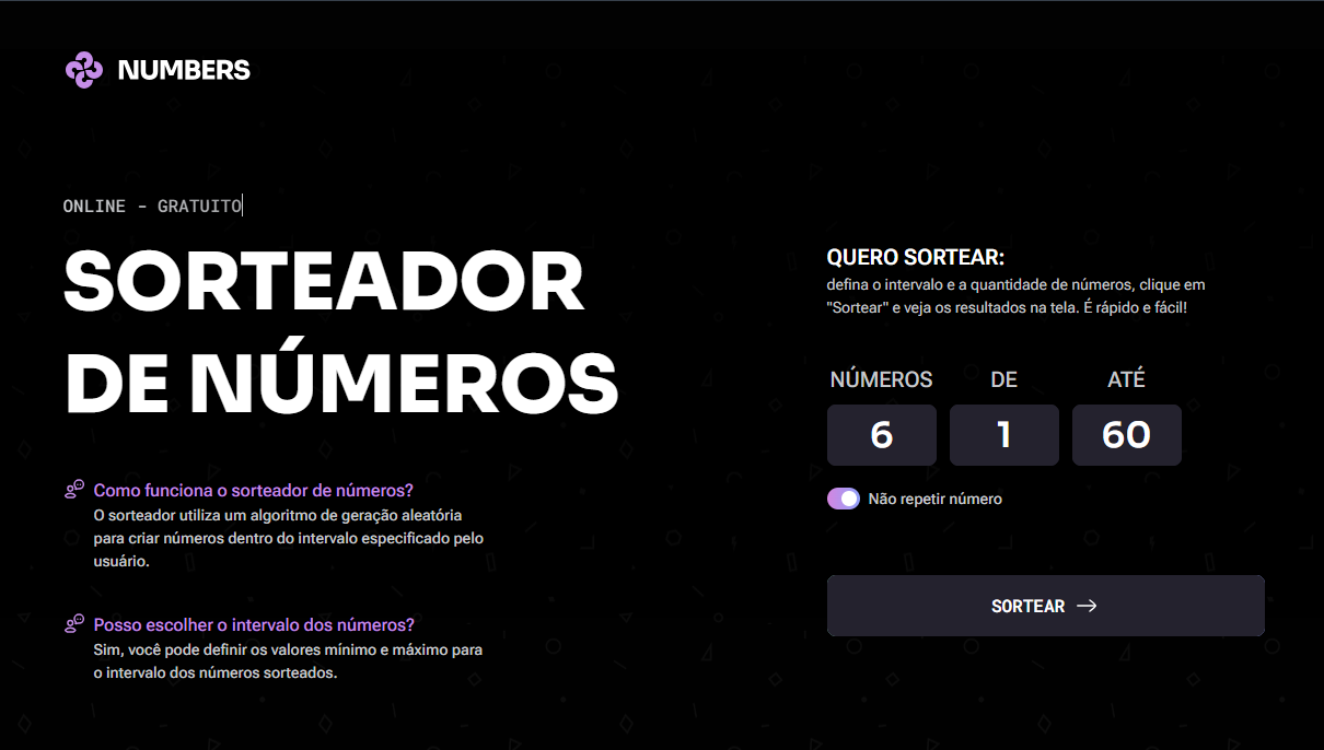 Sorteia Números